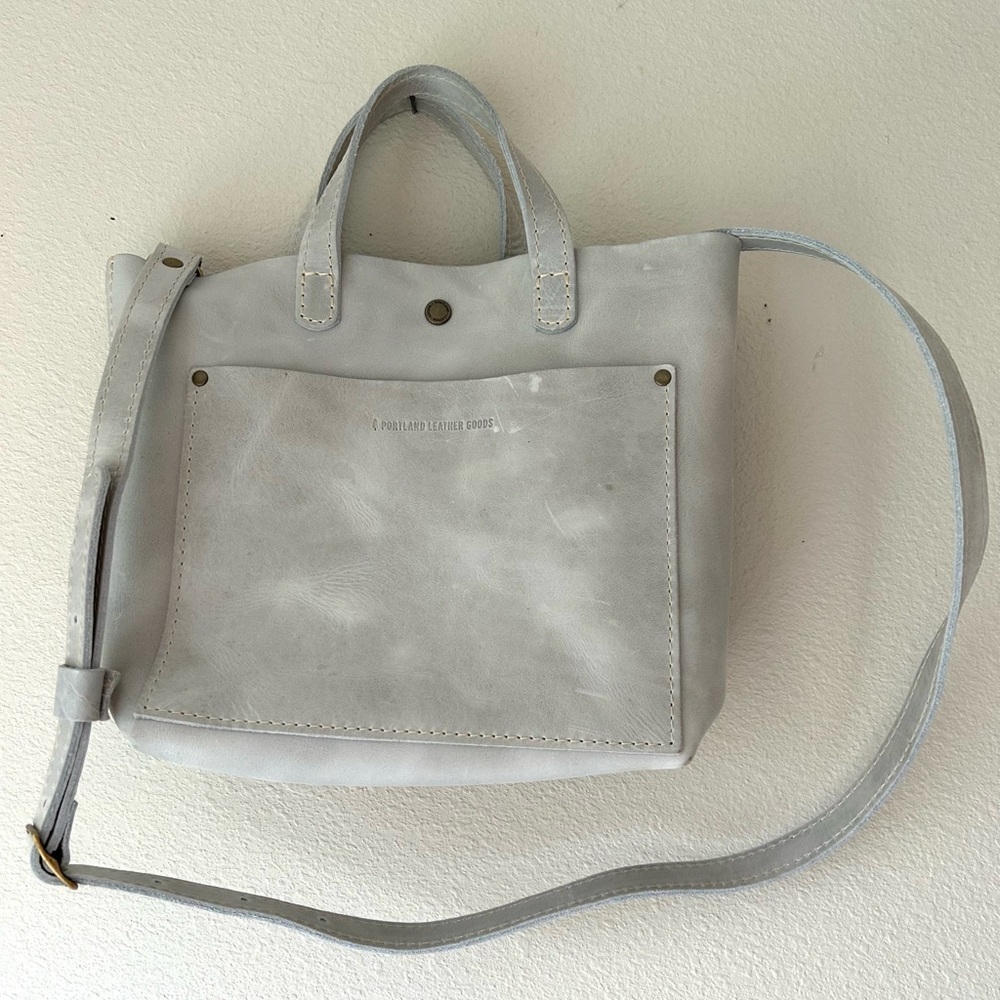 Portland Leather Beluga Mini Crossbody bag